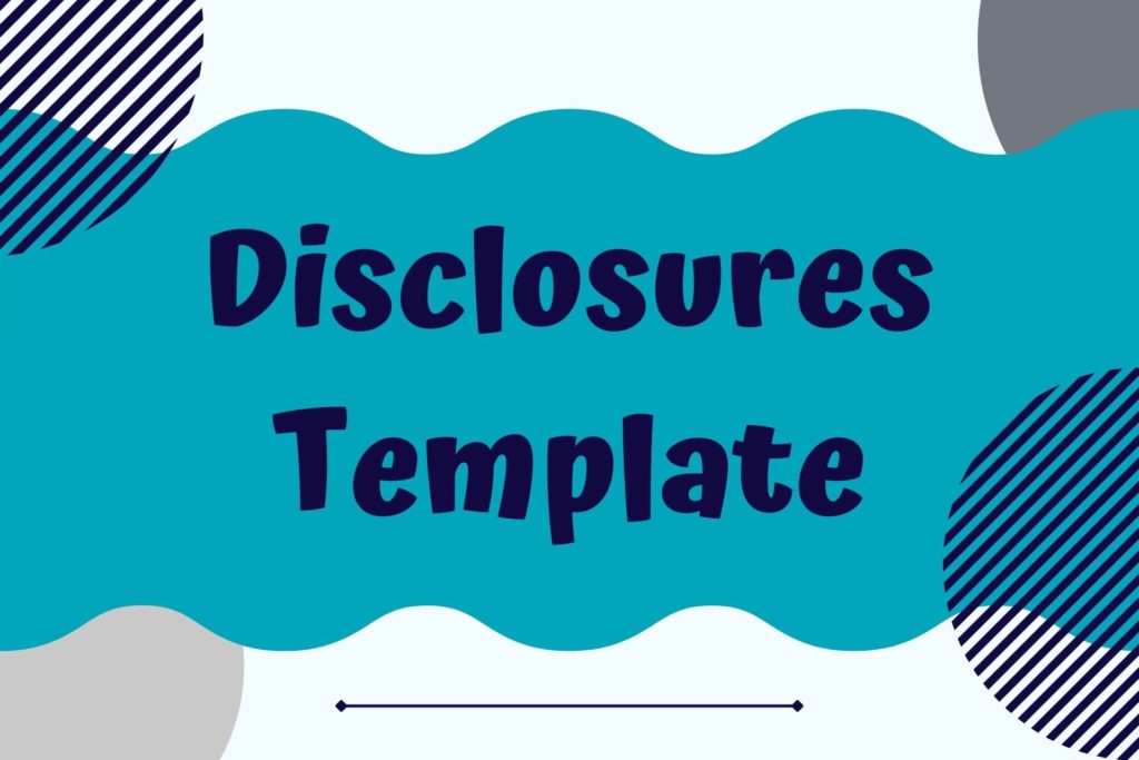 Graphic for the Disclosures Legal Template